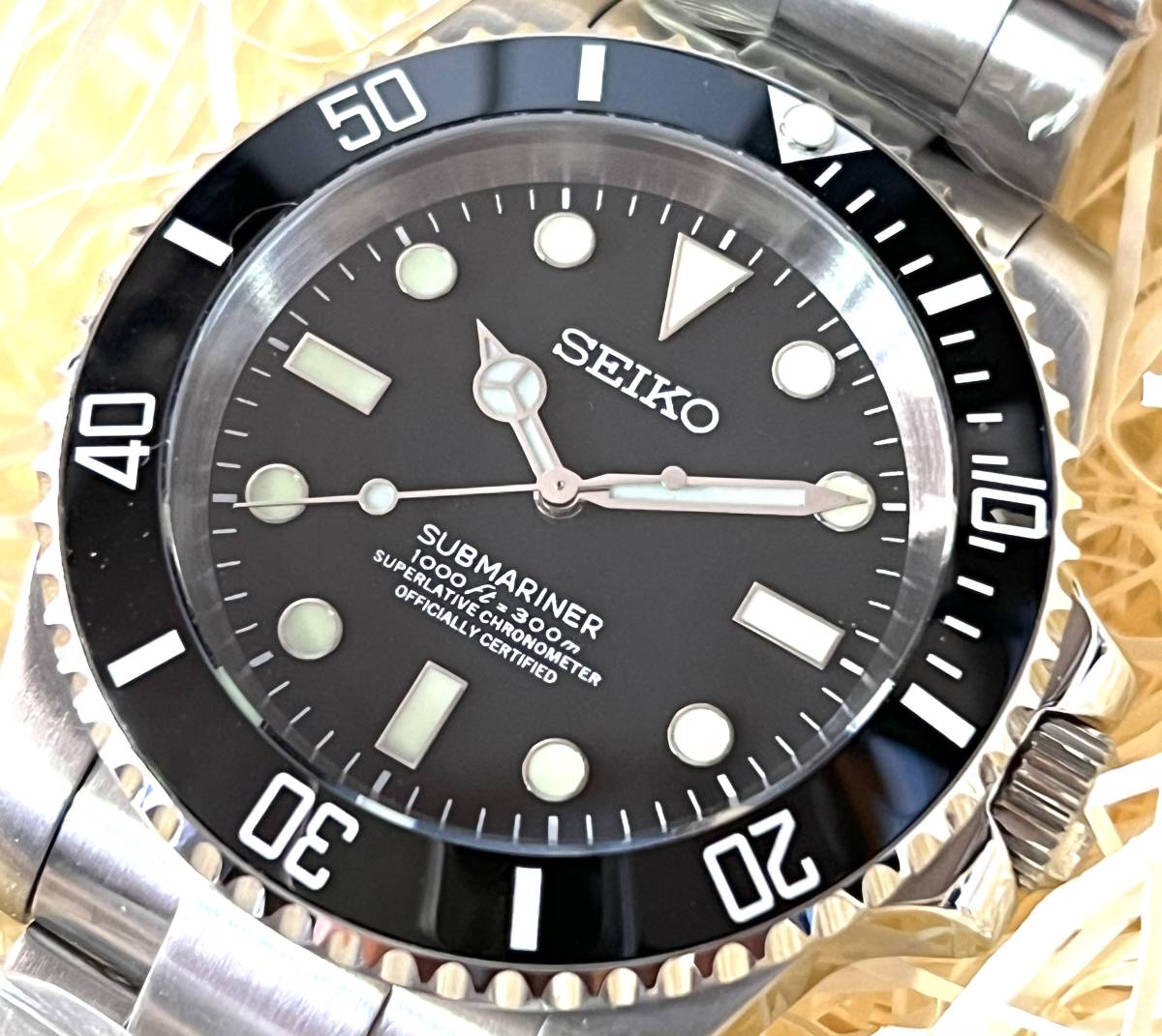 SEIKO MOD /カスタム / NH35搭載 /SUBMARINERオマージュ SEIKO MOD /カスタム / NH35搭載 /SUBMARINERオマージュ