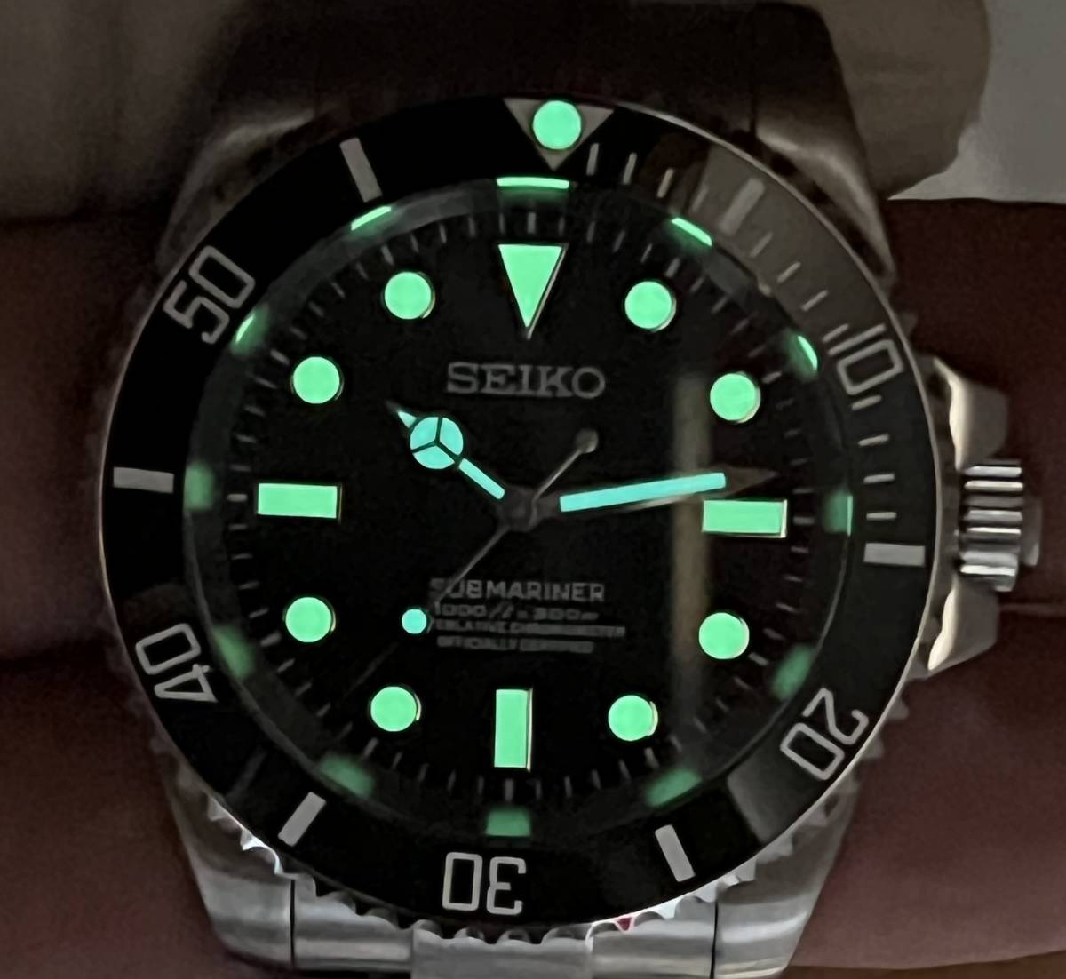 SEIKO MOD /カスタム / NH35搭載 /SUBMARINERオマージュ SEIKO MOD /カスタム / NH35搭載 /SUBMARINERオマージュ