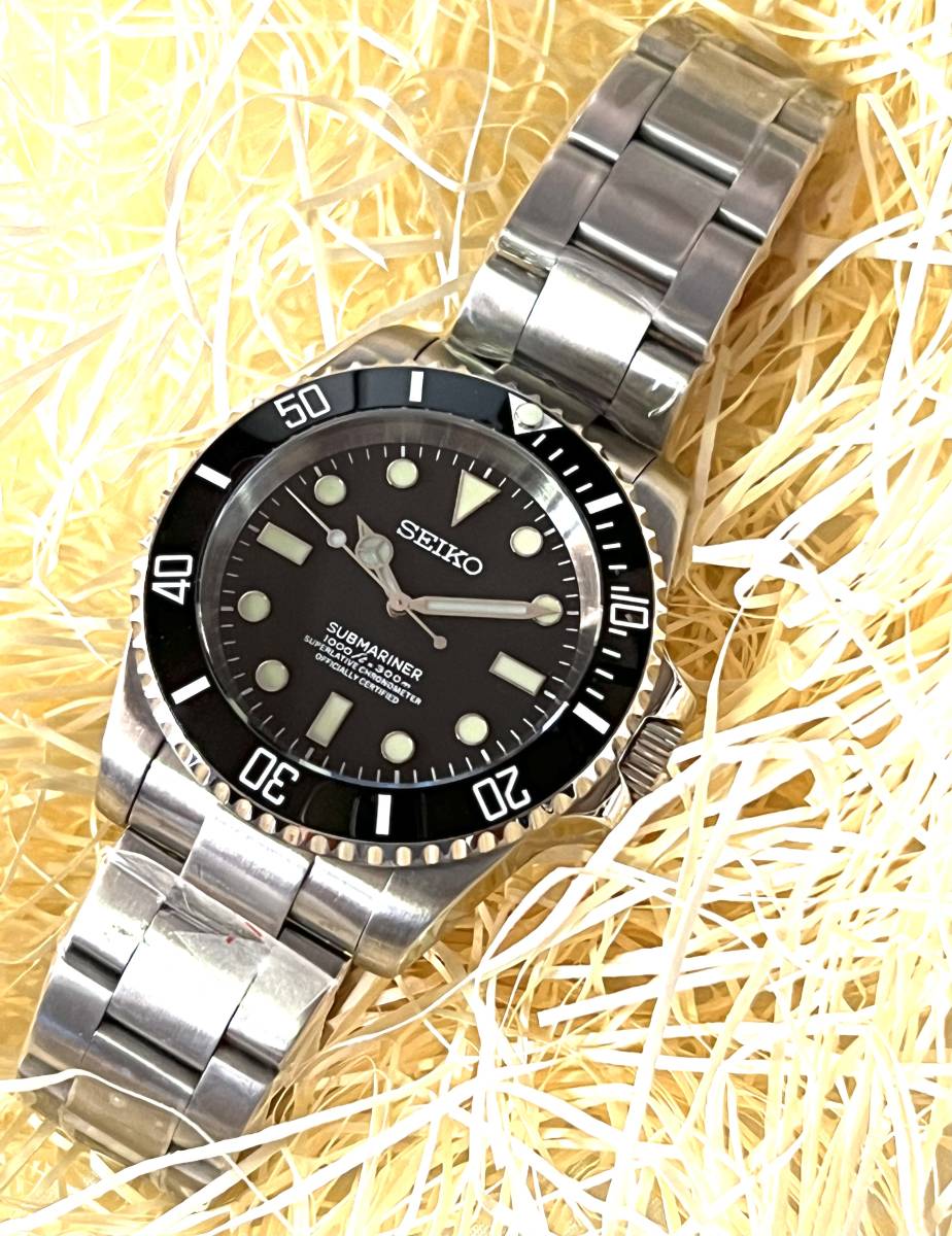 SEIKO MOD /カスタム / NH35搭載 /SUBMARINERオマージュ SEIKO MOD /カスタム / NH35搭載 /SUBMARINERオマージュ