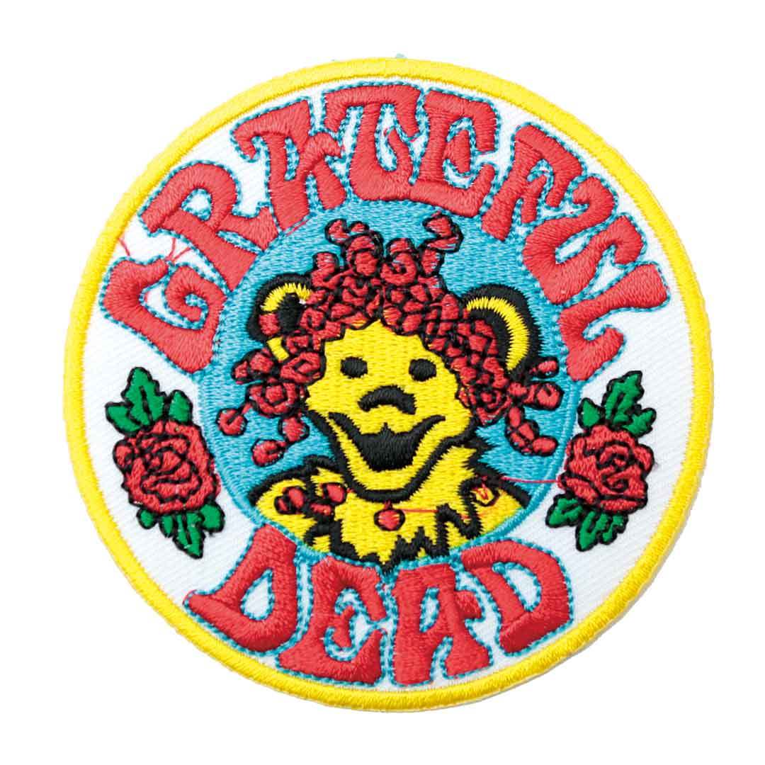 アイロンワッペン Grateful Dead キャラクター デッドベア 音楽 ミュージック デザイン 簡単貼り付け アップリケ 刺繍 裁縫 _画像1