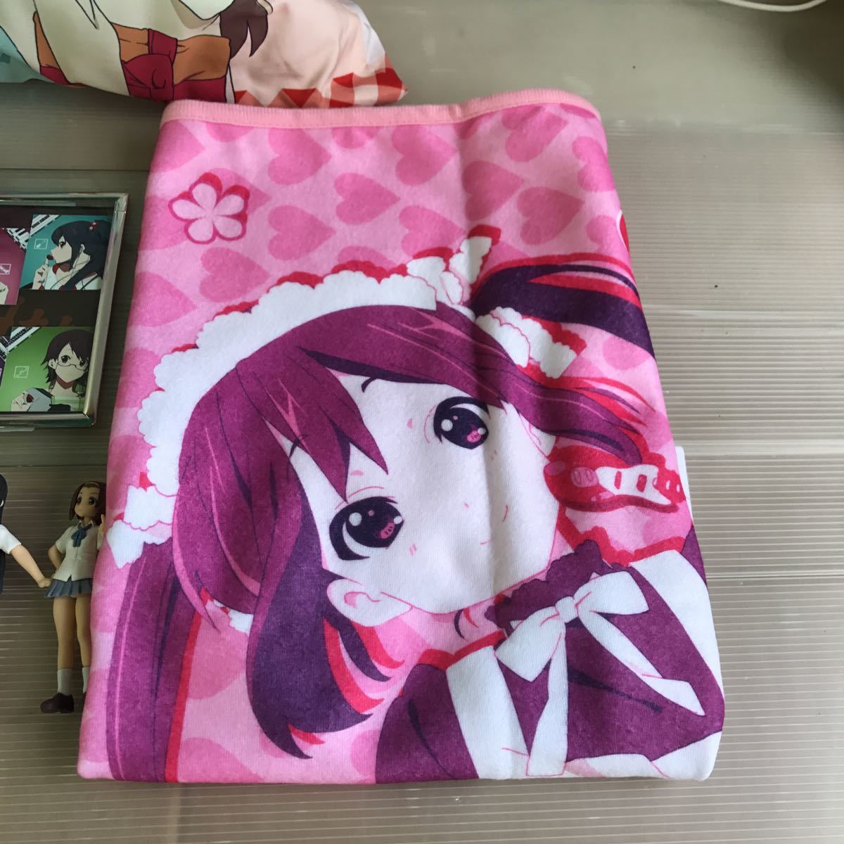 K-on Goods Together緩衝毛巾套件圖相框    原文:けいおんグッズまとめて クッション タオルケット フィギュア フォトフレーム