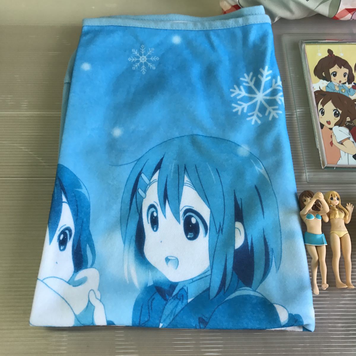 K-on Goods Together緩衝毛巾套件圖相框    原文:けいおんグッズまとめて クッション タオルケット フィギュア フォトフレーム
