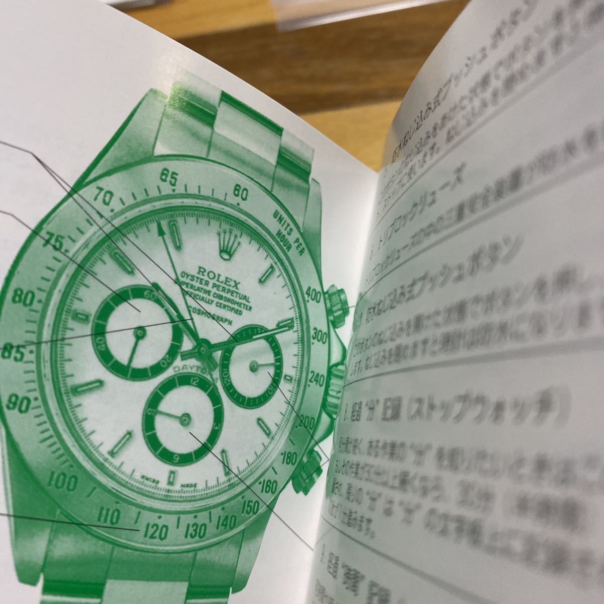 3302【希少必見】ロレックス オイスタープロフェッショナルモデルの使い方冊子 取扱説明書 ROLEX 定形郵便94円可能の画像3