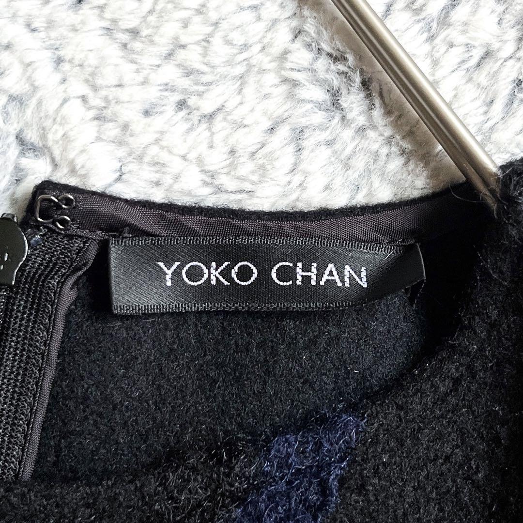 YOKO CHAN】ヨーコチャン モヘアブレンド チェック柄 トップス 38