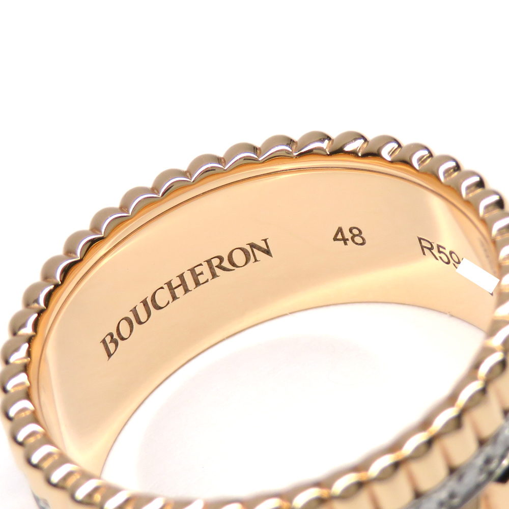 【名古屋】ブシュロン リング 指輪 キャトル ラディアント ダイヤモンド スモール 750PG ピンクゴールド #48 8号_画像6