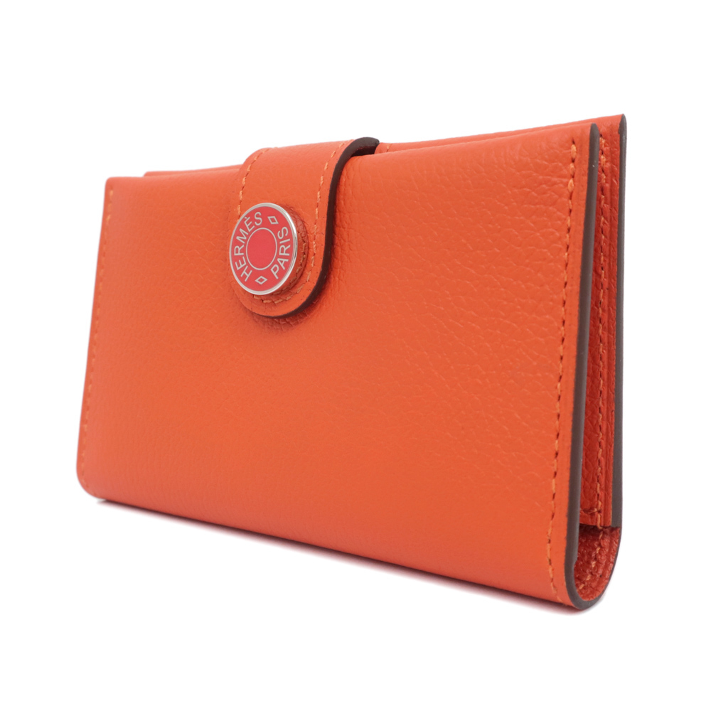 新作入荷!!】 【名東】エルメス カードケース RMS オレンジ系 エバー