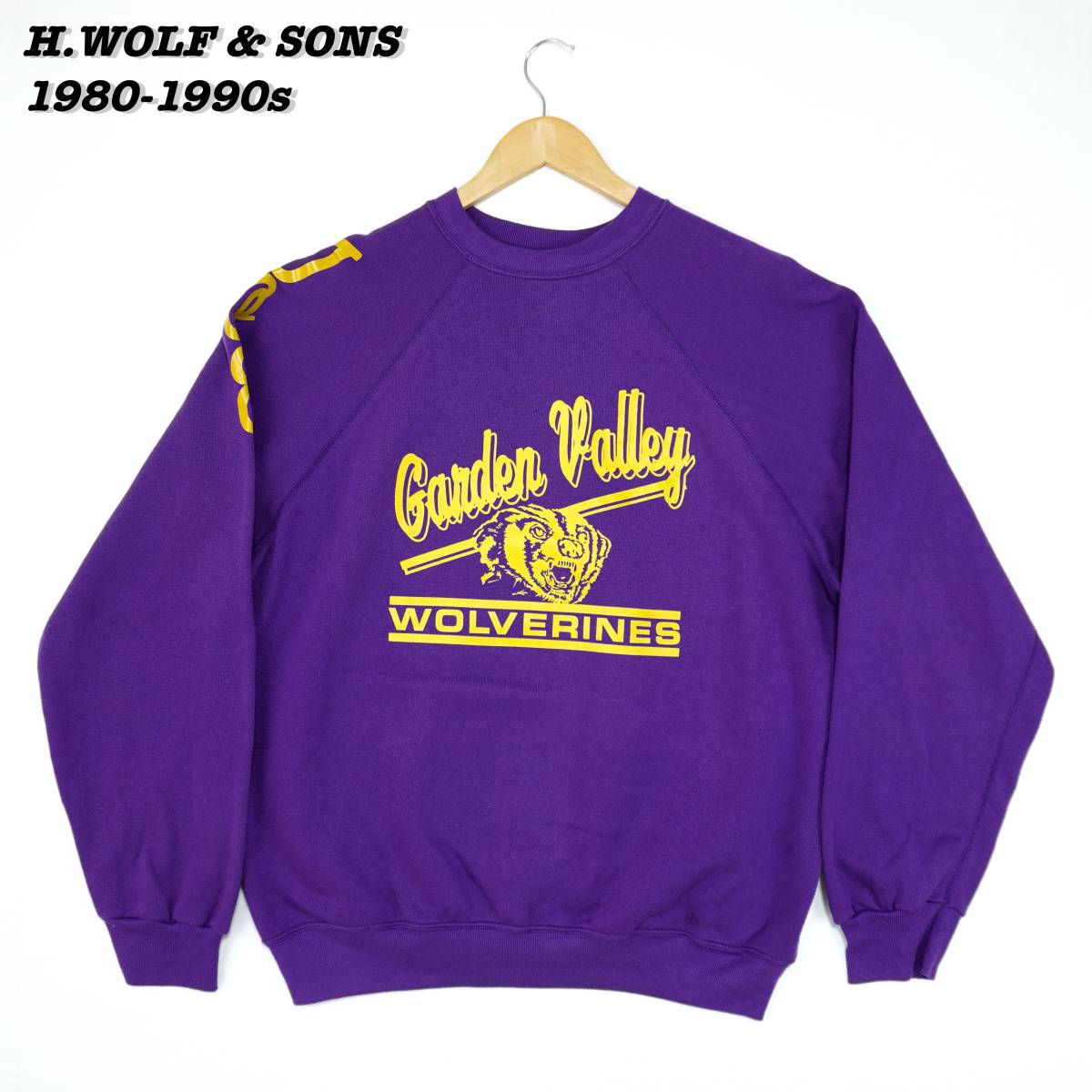 H.WOLF & SONS Garden Valley Sweatshirts SWT2303 H.ウルフアンドサンズ スウェットシャツ ヴィンテージスウェット 1980年代 1990年代