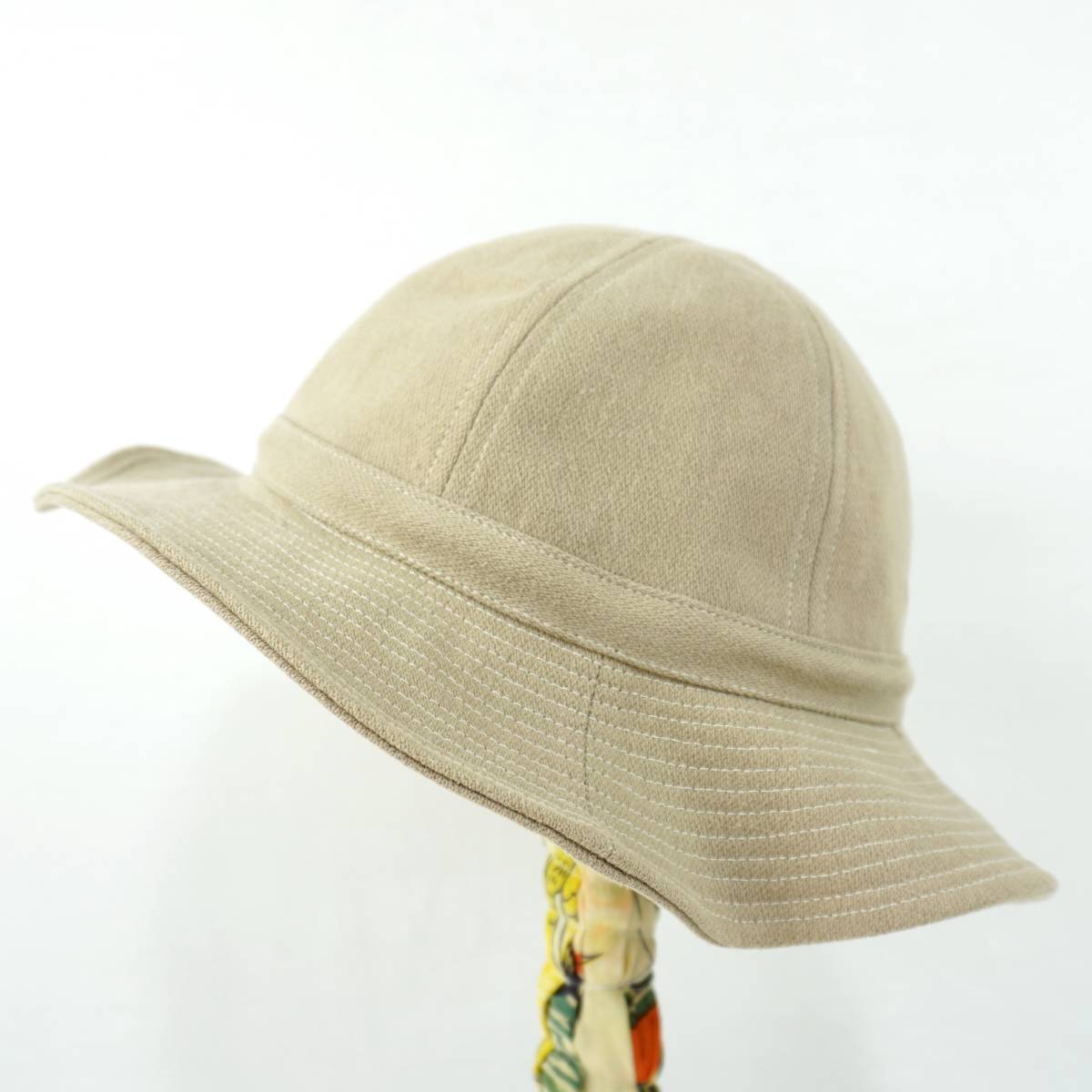 Wrangler Color Denim Remake Hat R093 ラングラー カラーデニム リメイクハット ブーニーハット ベージュ 再構築_画像3