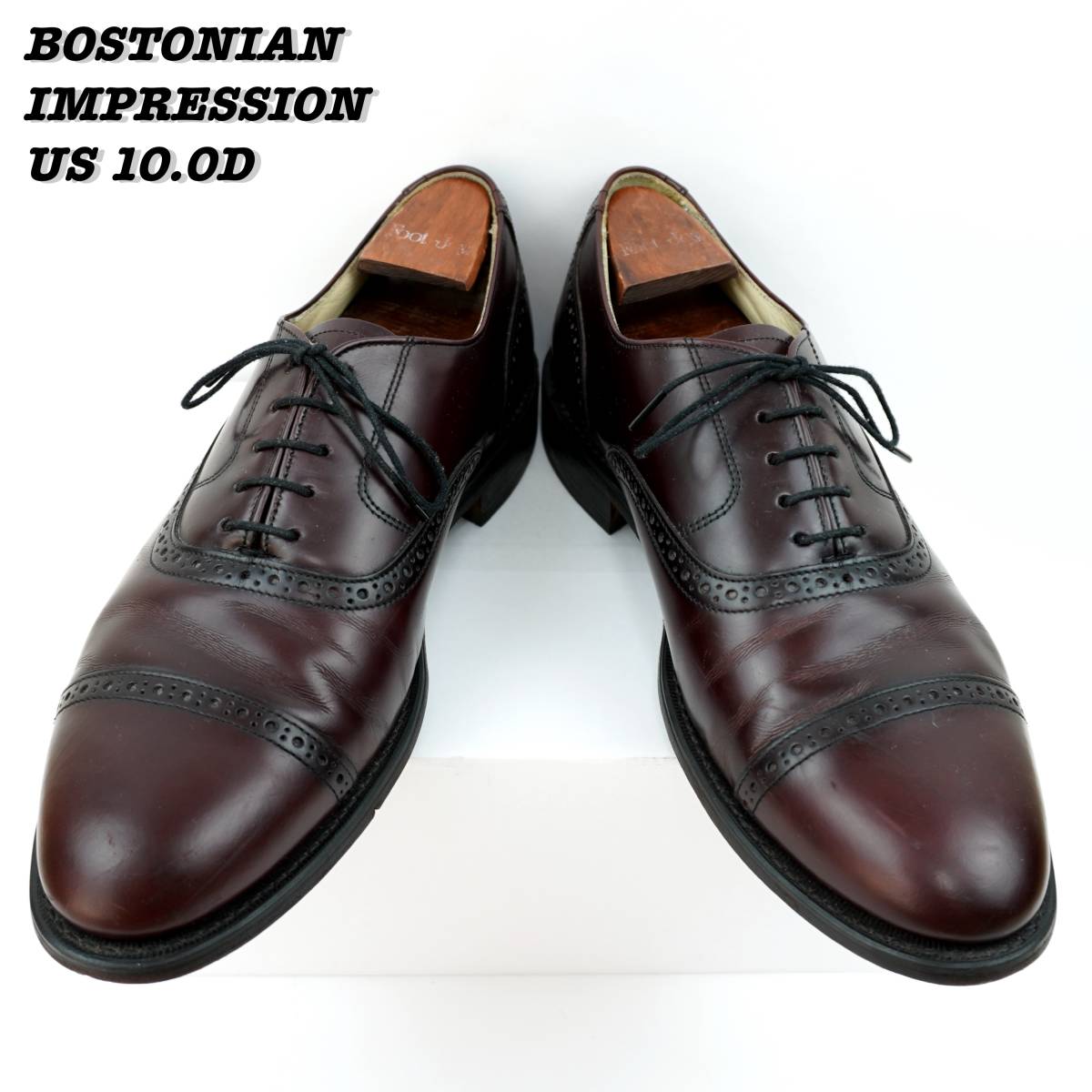 BOSTONIAN IMPRESSION Cap Toe Shoes 1990s US10.0D ボストニアン インプレッション キャップトゥ 革靴 レザーシューズ 28.0cm