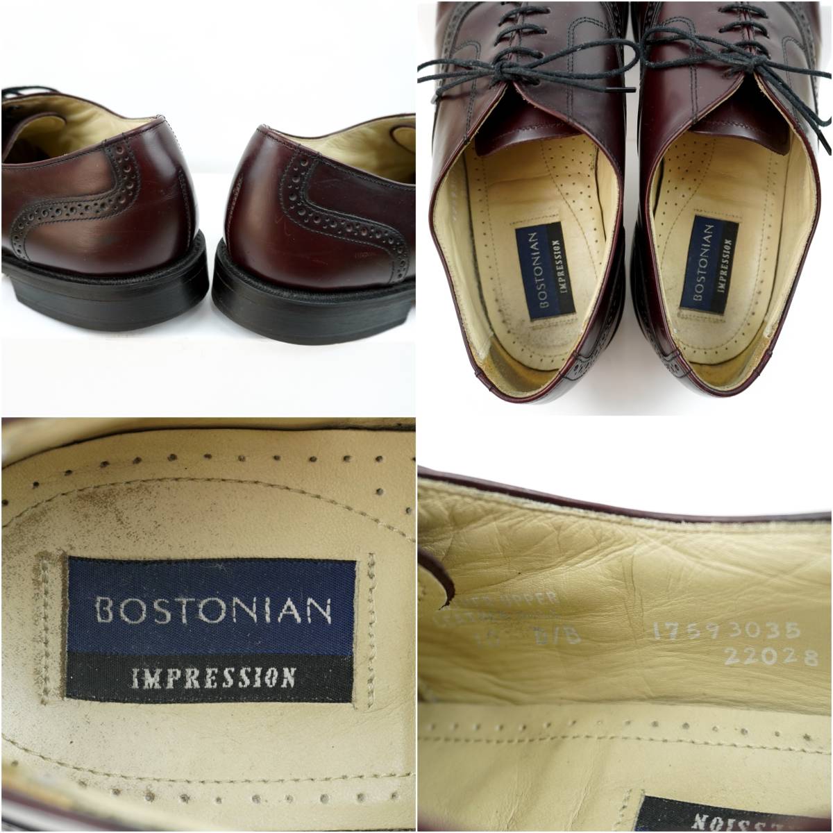 BOSTONIAN IMPRESSION Cap Toe Shoes 1990s US10.0D ボストニアン インプレッション キャップトゥ 革靴 レザーシューズ 28.0cm