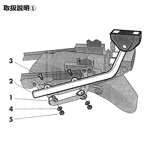 SHAD(シャッド) バイク トップマスターフィッティングキット CB500S(96-05)/CB500(94-05) H0C54T_画像1