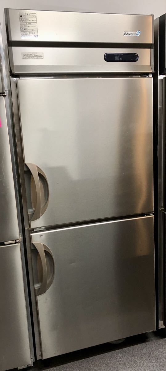 フクシマガリレイ　フクシマ　冷凍庫　業務用　厨房機器　中古品　2013年式　100V URN-082FM6 750×650×1930 2ドアタイプ　F