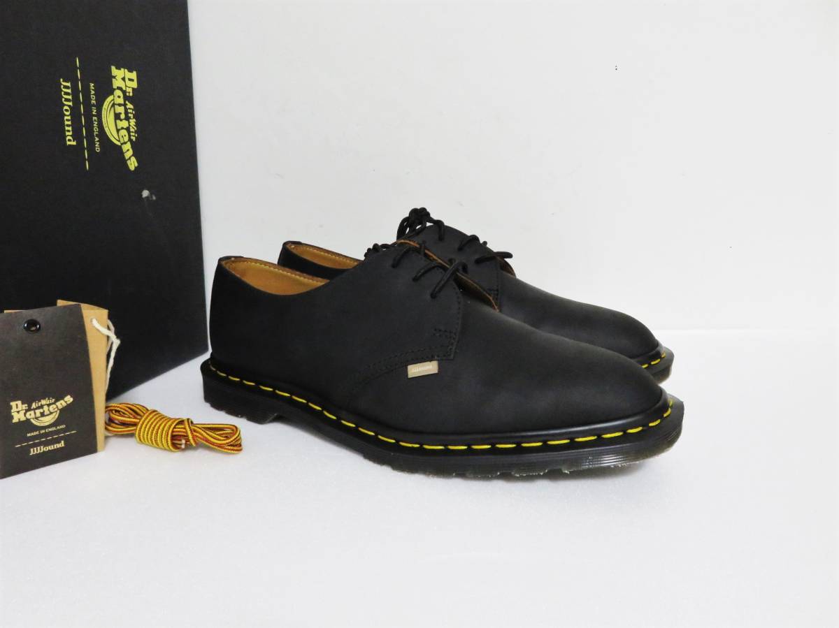 新品 Dr. Martens × JJJJound ARCHIE II ブラック UK7 イングランド製 ドクターマーチン ジョウンド 別注 コラボ 3ホール シューズ MIE