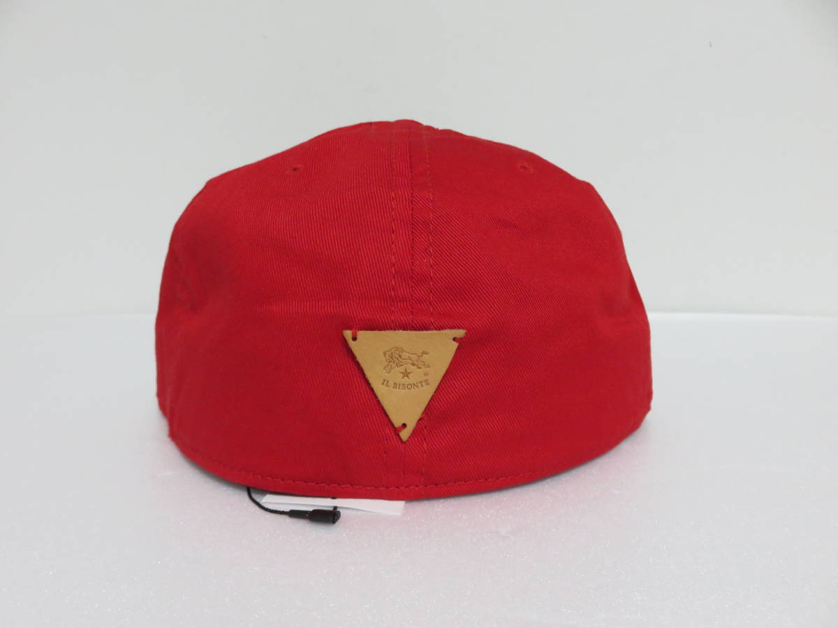  free shipping new goods IL BISONTE × POTEN cap M red made in Japan Il Bisonte hat 