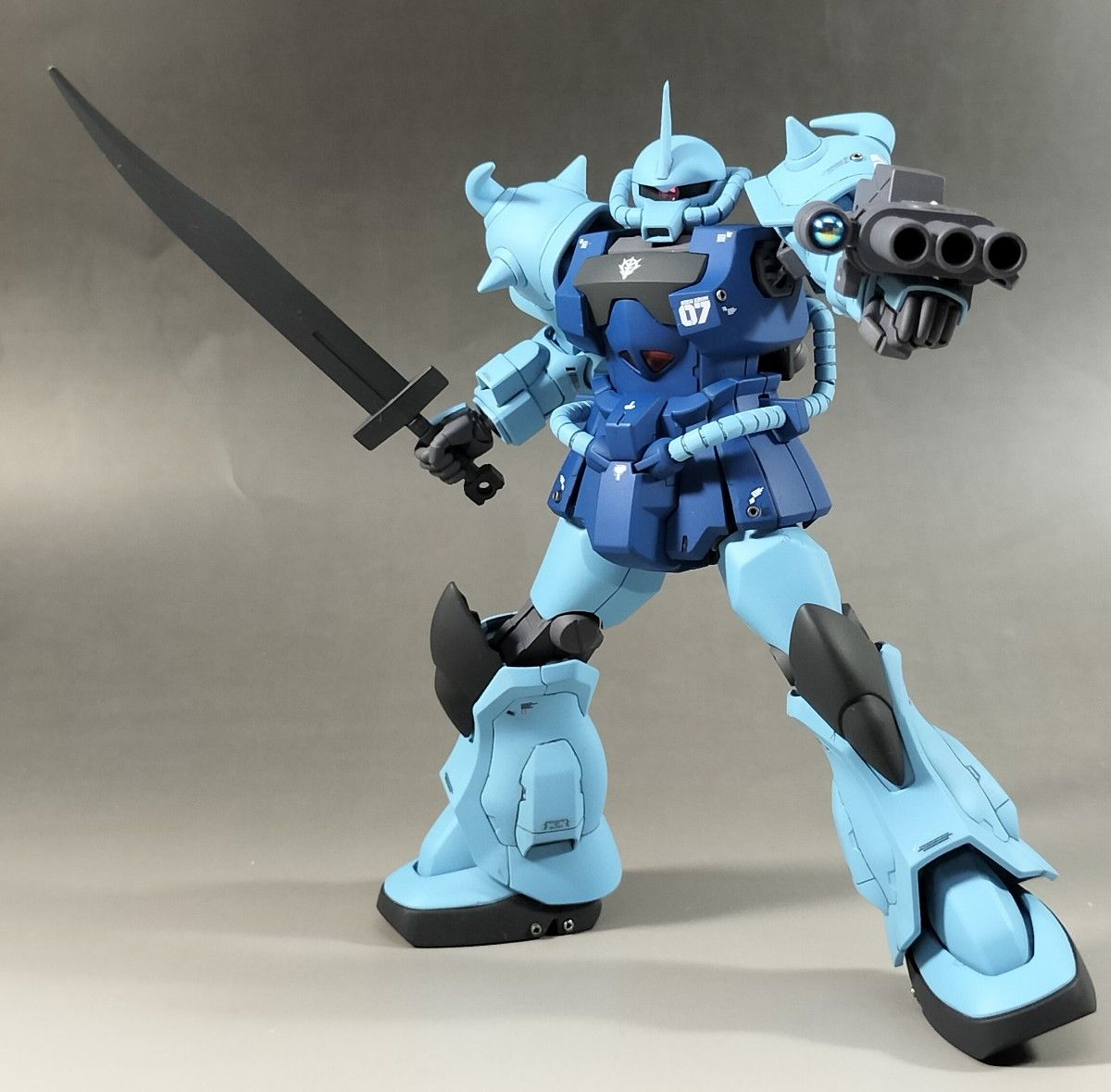 HG HGUC 1/144 グフカスタム 改修 全塗装 完成品|Yahoo!フリマ HG HGUC 1/144 グフカスタム 改修 全塗装 完成品|Yahoo!フリマ