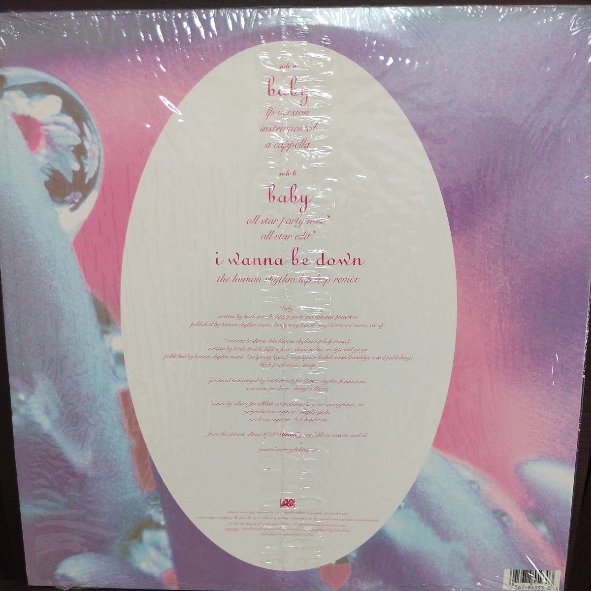 12inch US盤/BRANDY　BABY_画像2