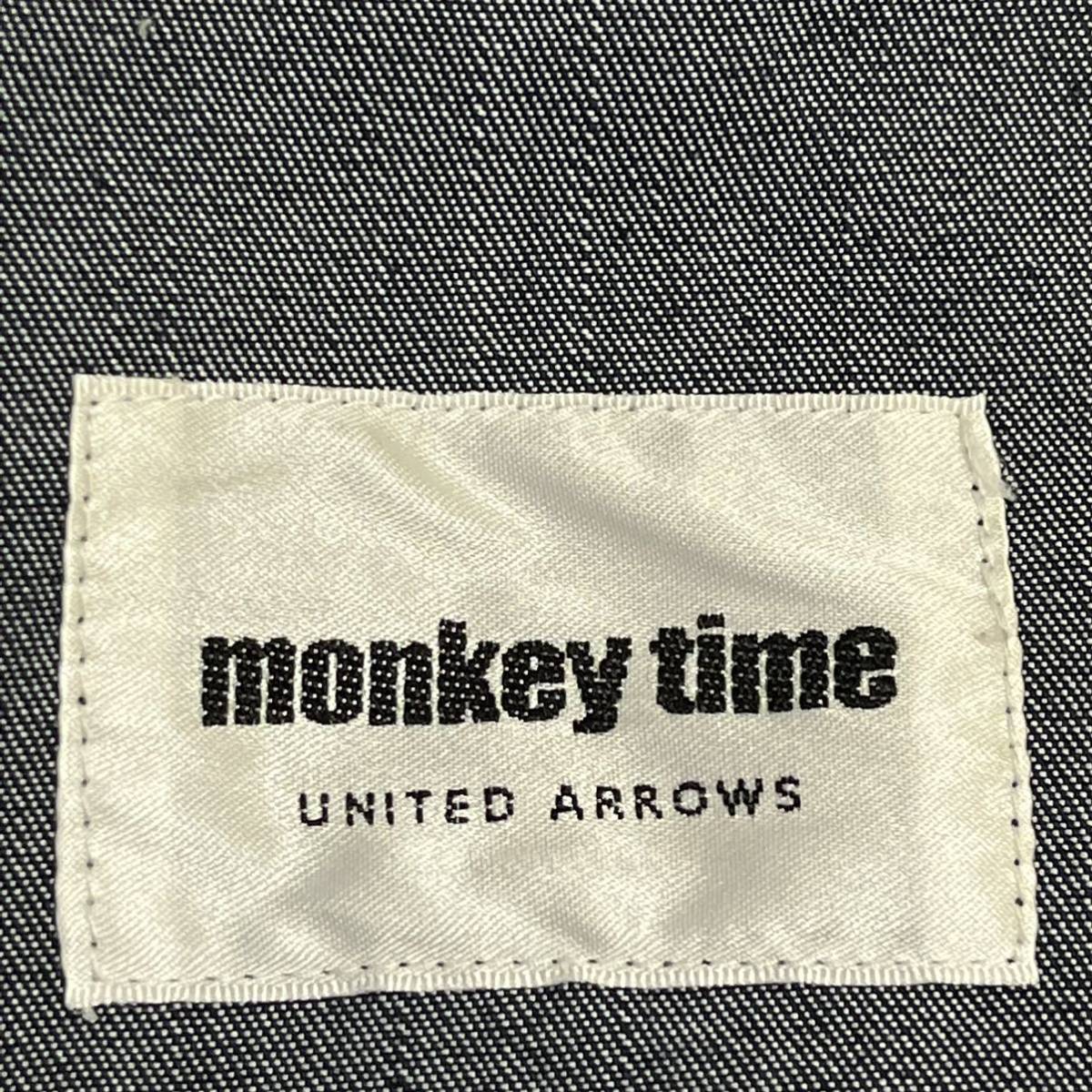 ★monkey time モンキータイム★デニム ジャケット Gジャン アウター 七分袖 薄手 カジュアル UNITED ARROWS ブルー メンズ サイズM/DD5950_画像7