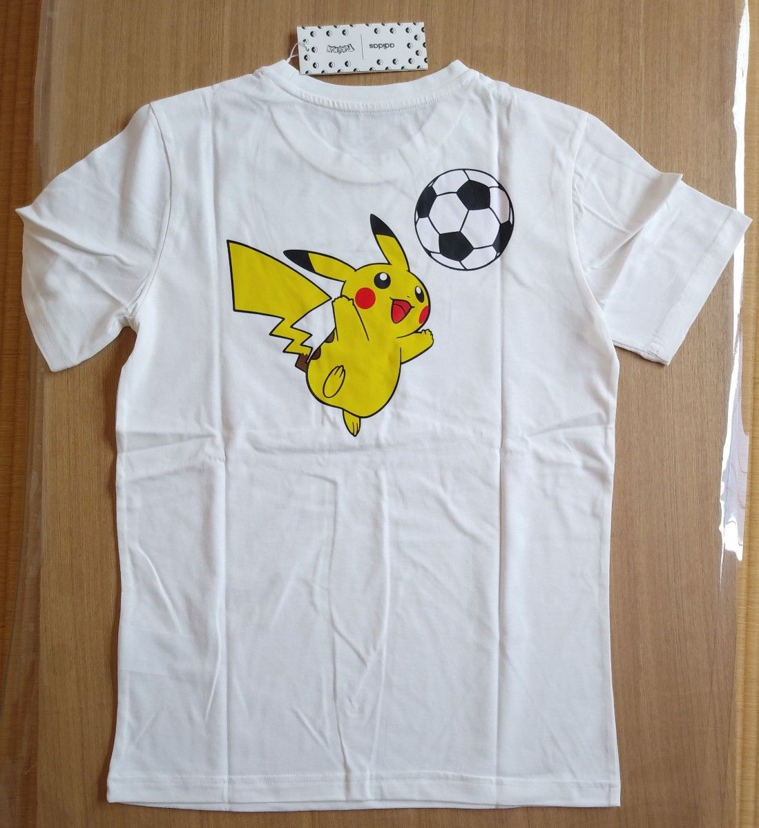 adidas　ポケモン　半袖Tシャツ　150　ホワイト