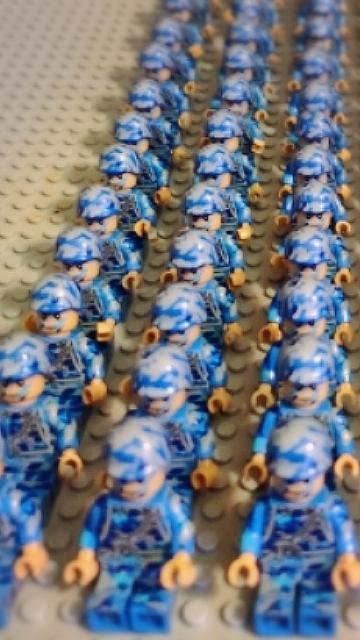 海兵隊ミニフィグ　LEGO互換　匿名配送　レゴ迷彩武器　海軍　夏休み　特殊部隊　インテリア　送料無料　空軍　青　ミリタリー
