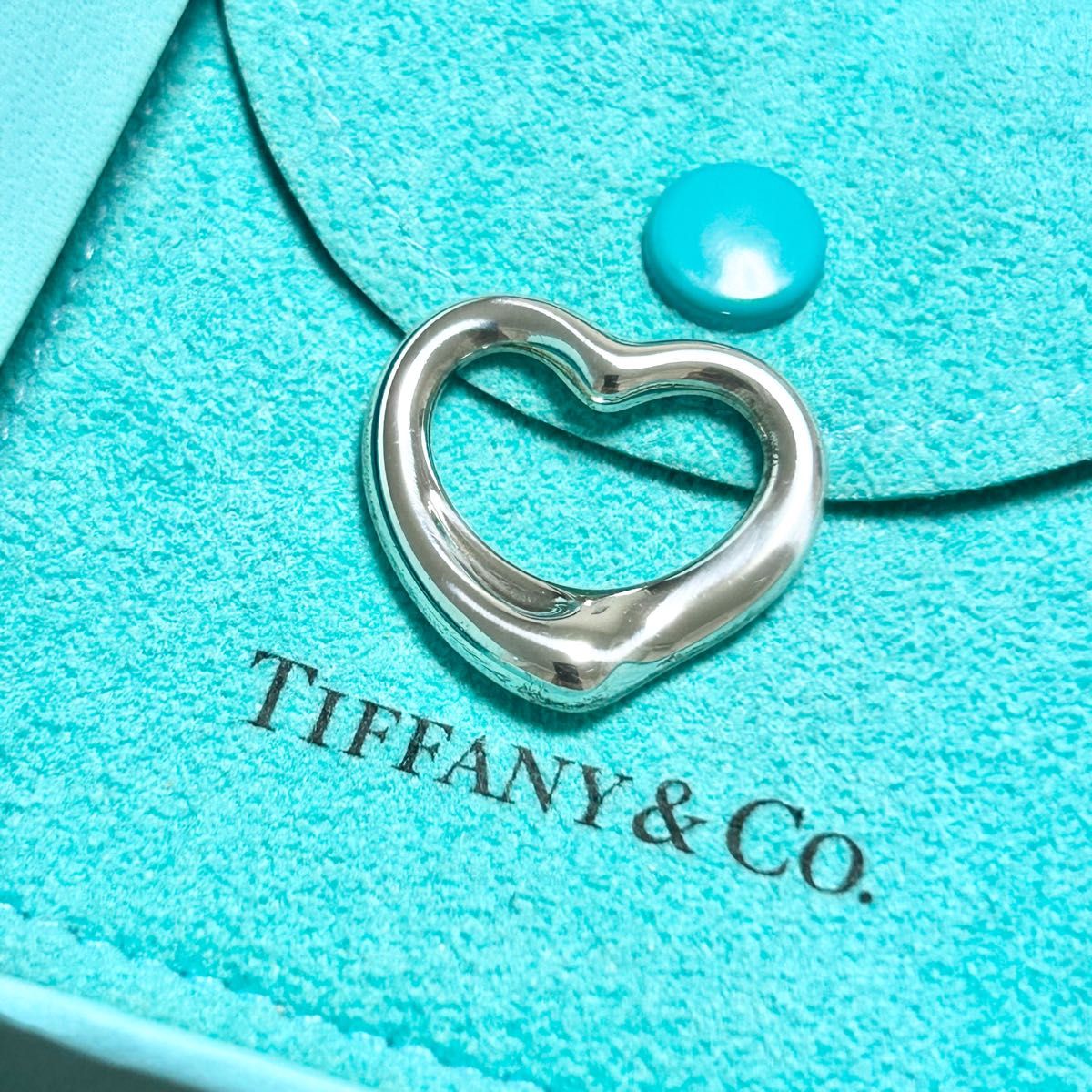 TIFFANY&Co. ティファニー オープンハート　ネックレス　ペンダント　トップ　Tiffany シルバー　美品　ハート
