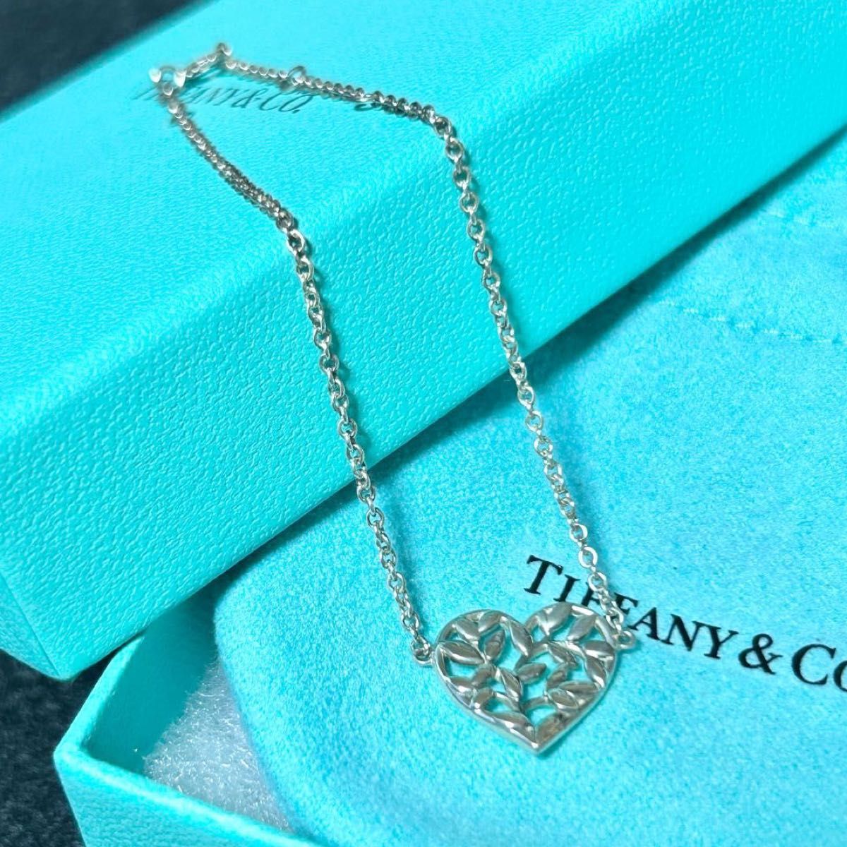 TIFFANY&Co ティファニー オリーブ リーフ ハート ブレスレット