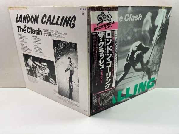 美盤!! 2LP JPNオリジナル THE CLASH London Calling ('79 Epic) Paul Simonon 米 初回 ザ・クラッシュ／ロンドン・コーリング 名盤_画像2