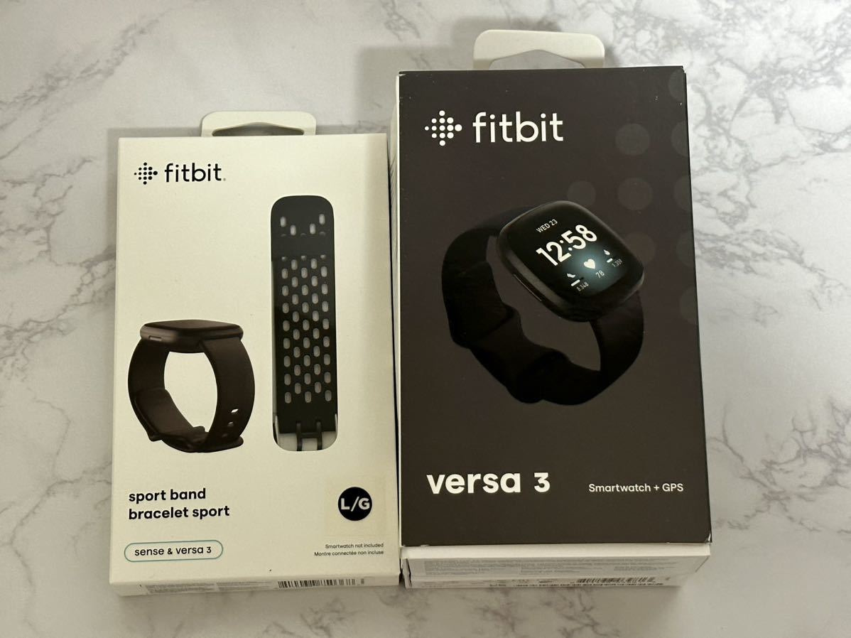 ほぼ新品 Fitbit Versa3 ブラック Suica対応