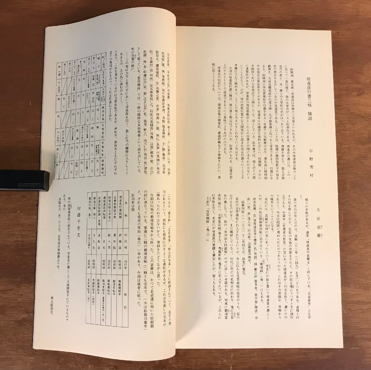 HH-5092 ■送料無料■ ◯遂良行書三種 昭和54年 中国 拓本 書道 美術 玄美社 本 古本 古書 古文書 印刷物 レトロ /くJYら_画像9