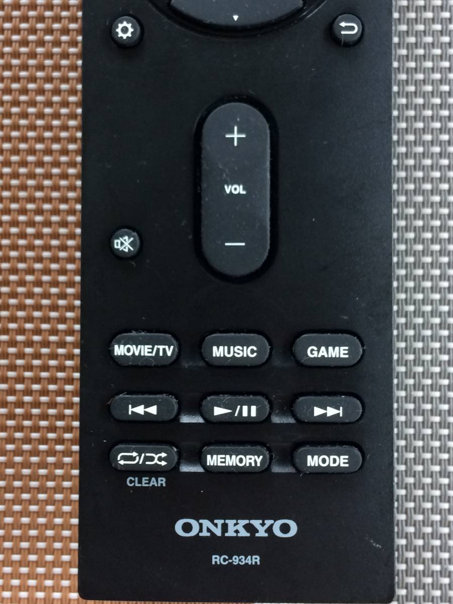 送料無料 ONKYO オンキョー 純正 オーディオ TX-L50用リモコン 送料無料 ONKYO オンキョー 純正 オーディオ TX-L50用リモコン