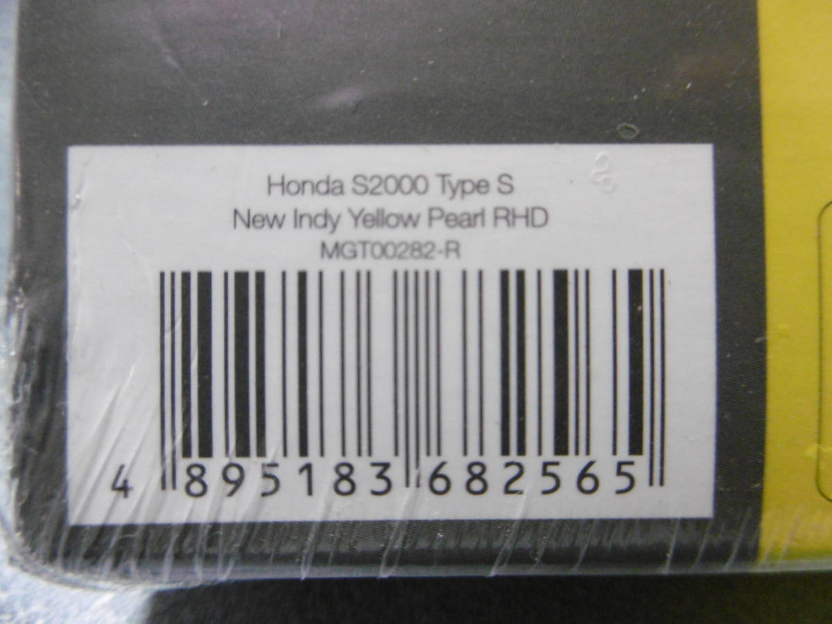 未開封新品 MINI GT 282 Honda S2000 Type S New Indy Yellow Pearl 右ハンドル_画像5