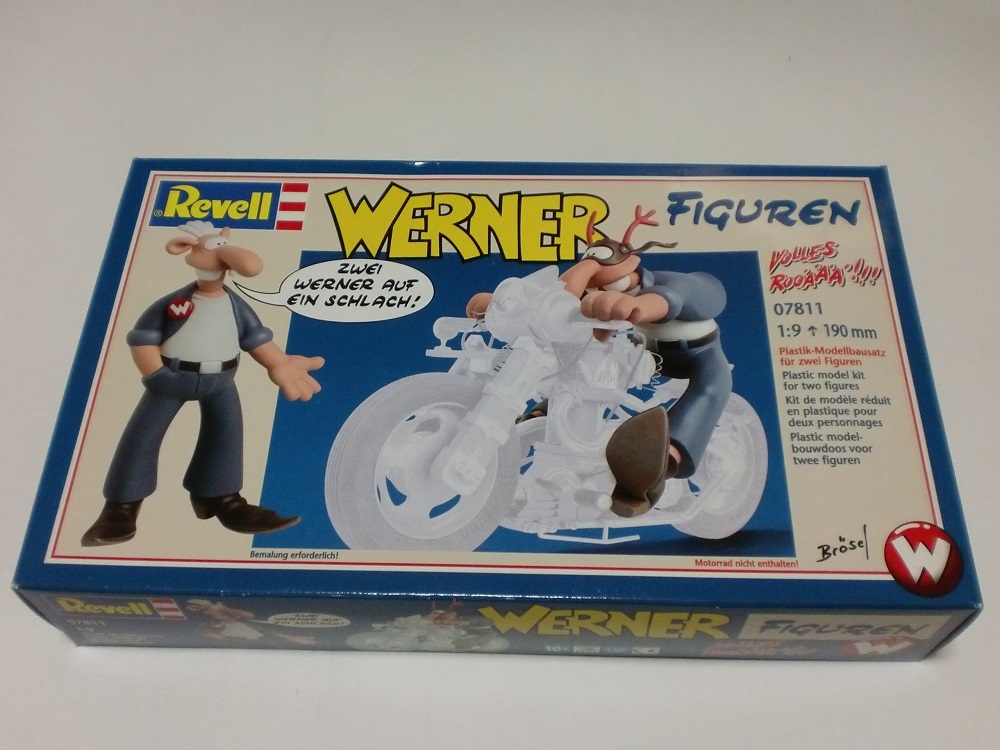 ドイツレベル 1/9 26㎝ ワーナー ウェルナー ヴェルナー オートバイ モーターバイク用 人形 1999 Werner Figures Figuren Revell 07811
