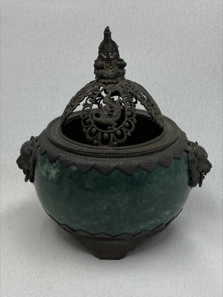 中国美術 金工細工 香炉 検)時代物 骨董 中国古玩 古美術品 骨董品