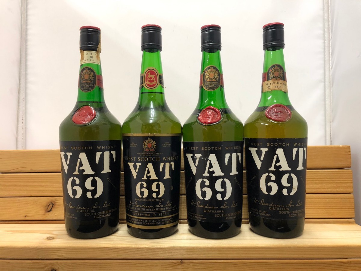 VAT69 4本セット 特級760ml 750ml 43%ブレンデッドスコッチウイスキー旧ボトル 古酒