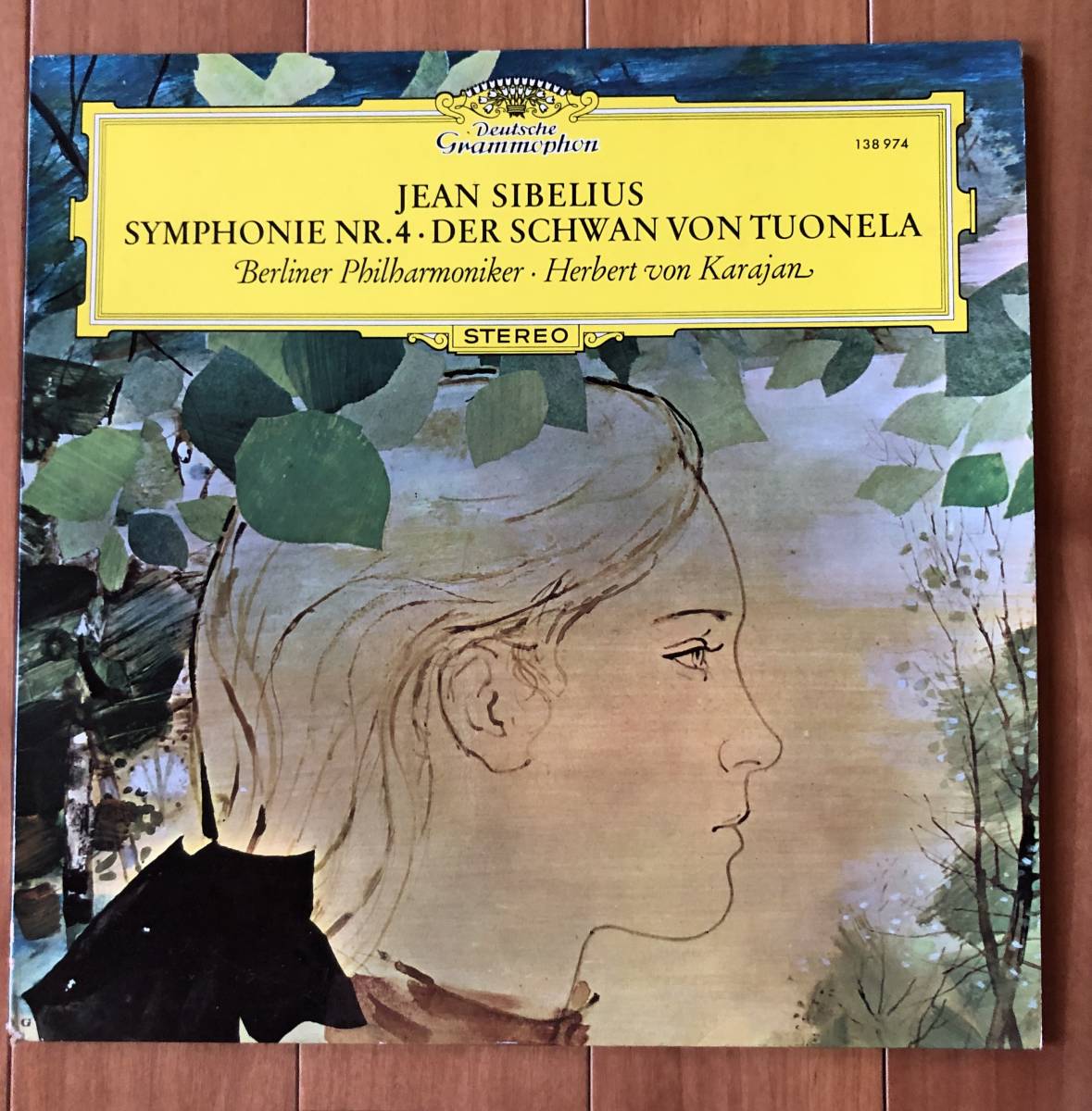 LP-Aug / DG / Karajan・Berliner Philharmoniker / SIBELIUS_Symphonie NR.４ a-moll Op.63、Der Schwan von Tuonela Op.22 NR.３_画像1