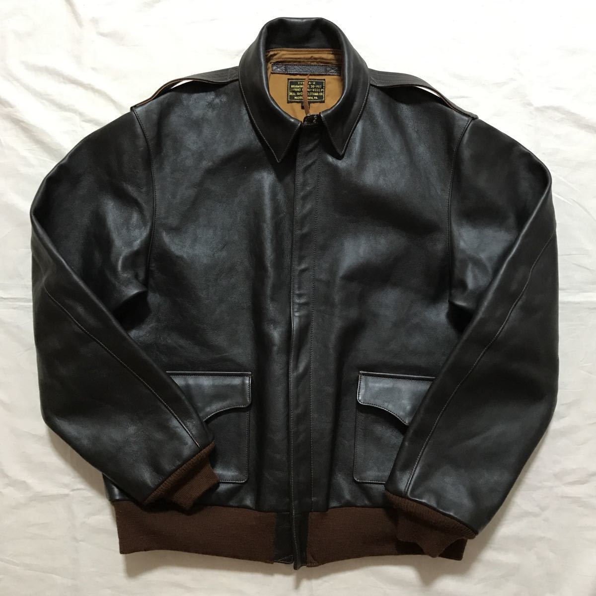 未使用 THE REAL McCOY''S A-2 フライトジャケット 46 BIG SIZE 未使用 THE REAL McCOY''S A-2 フライトジャケット 46 BIG SIZE