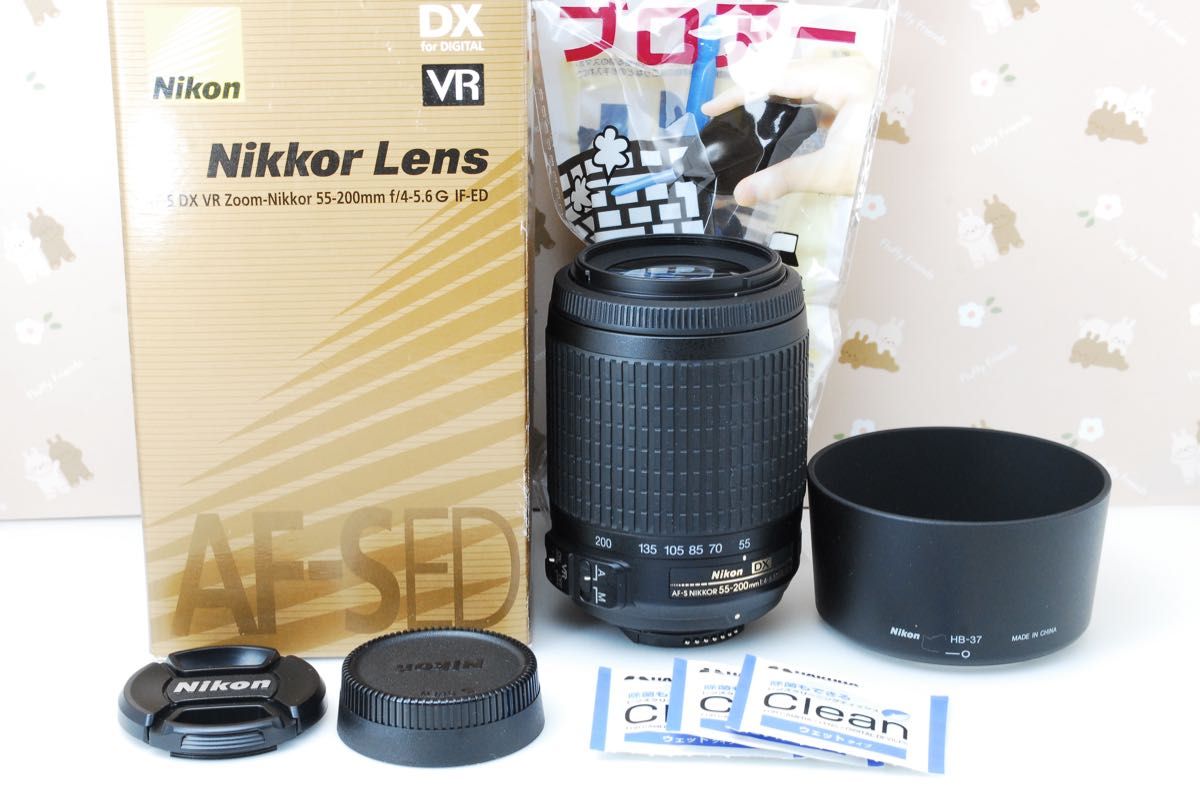 美品★望遠レンズ★ニコン DX AF-S Nikkor 55-200mm ED VR♪手ぶれ補正搭載♪夏休みのおでかけやご旅行に♪