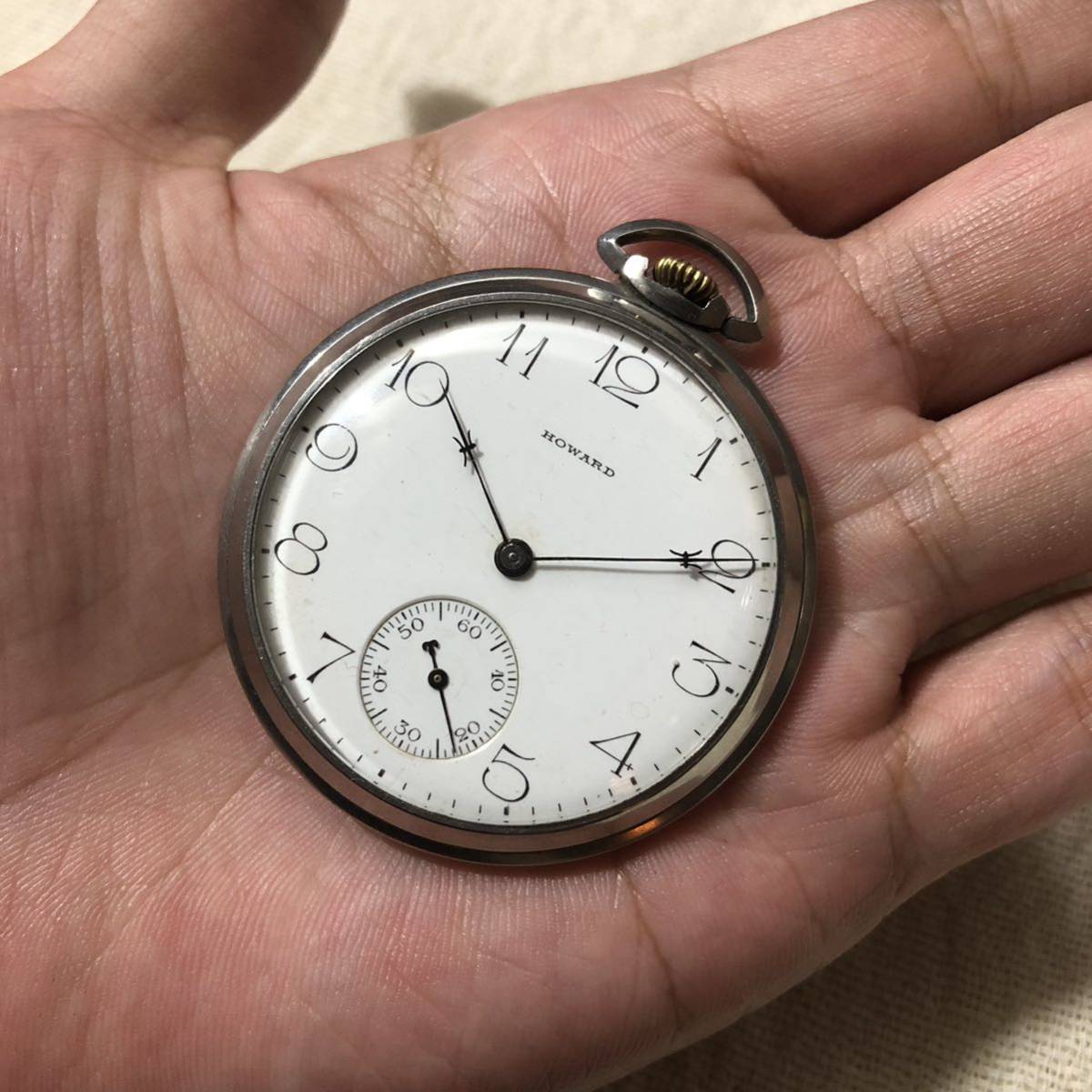 ヤフオク! - 希少 HOWARD ハワード 懐中時計 提げ 手巻 アラビ...