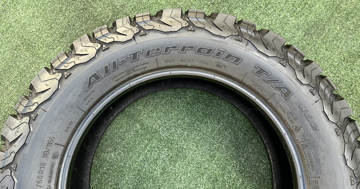 BFGoodrichALL-Terrain T/A KO2 LT265/60R18 119/116S 1本のみ★ランドクルーザープラド ハイラックスサーフ FJクルーザー ベンツ 等に_画像4