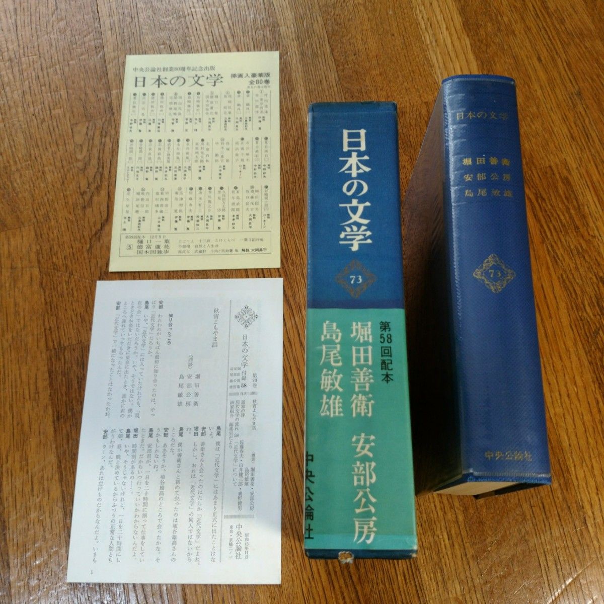 日本の文学(73)　堀田善衛ほか　中央公論社