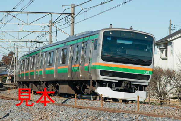 鉄道写真データ（JPEG）、00223803、E231系（U521編成）、JR高崎線、行田〜吹上、2014.01.16、（7360×4912）_画像1