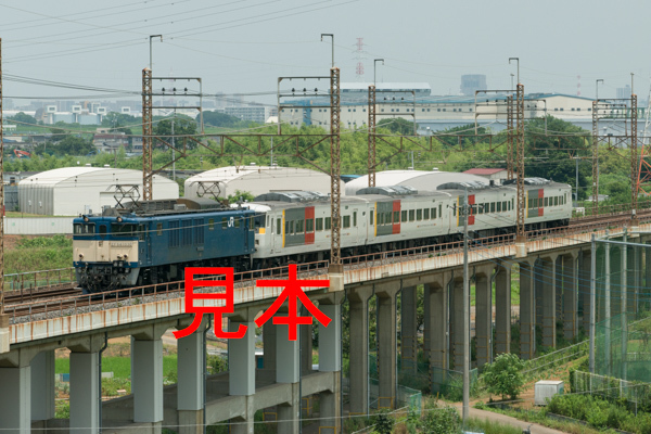 鉄道写真データ（JPEG）、00316040、EF64-1030＋185系（OM06編成）廃車回送、JR武蔵野線、西浦和〜北朝霞、2014.06.19、（6540×4365）_画像1