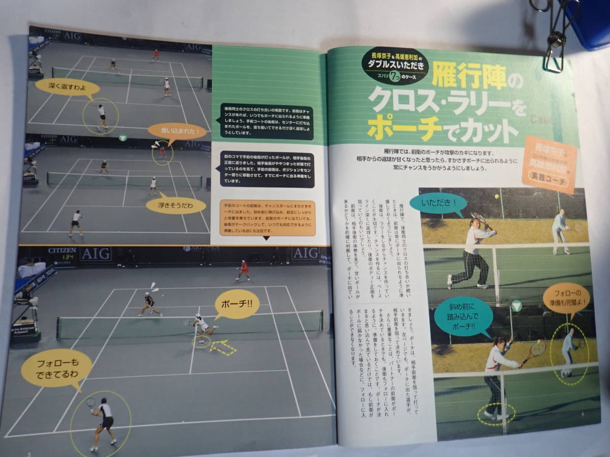 長塚京子のダブルステップアップ塾　T.Tennis特別編集　2007年発行　Gakken_画像4