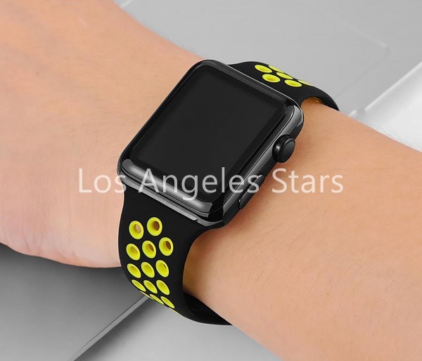 Apple Watch band Apple watch silicon band 42mm 44mm stylish black black bolt cheap sport band sport free shipping 