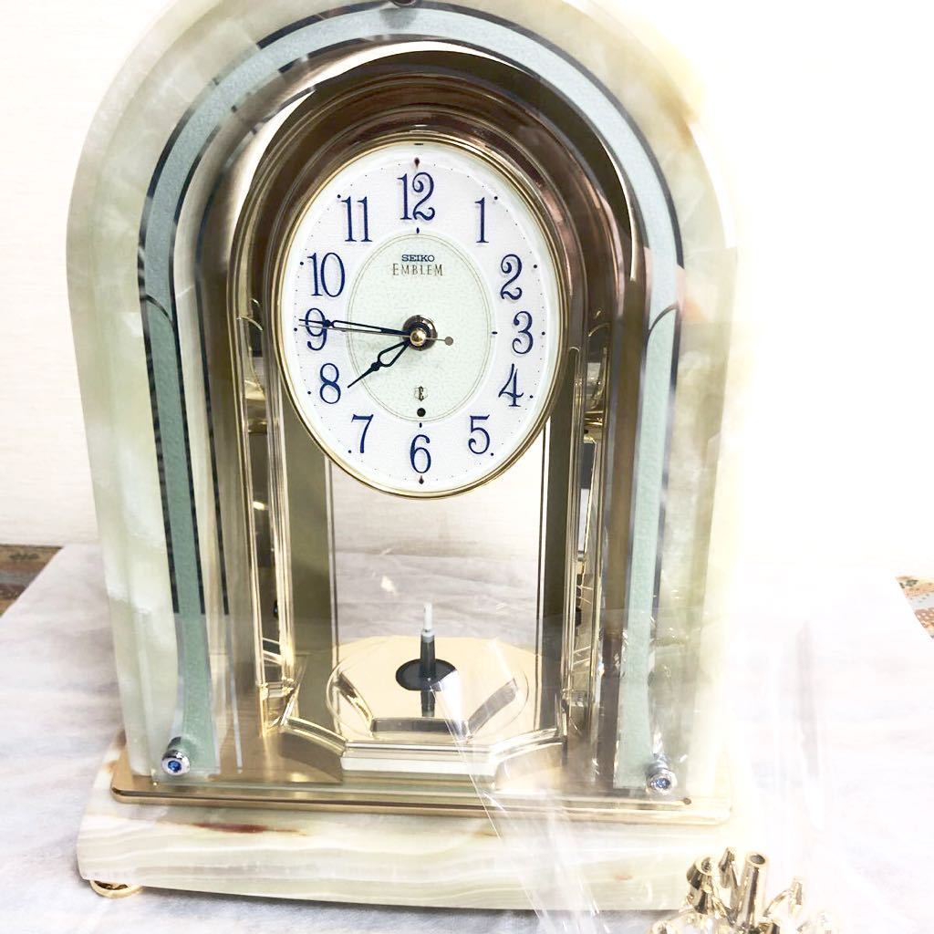 メーカー公式ショップ】 SEIKO EMBLEM オニキス時計 置時計 HW575M