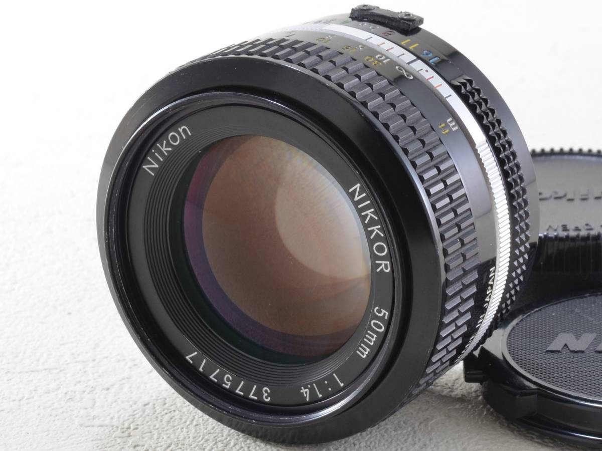 売れ筋】 [良品] Nikon (51642) カニ爪無し F1.4 50mm Nikkor Ai改