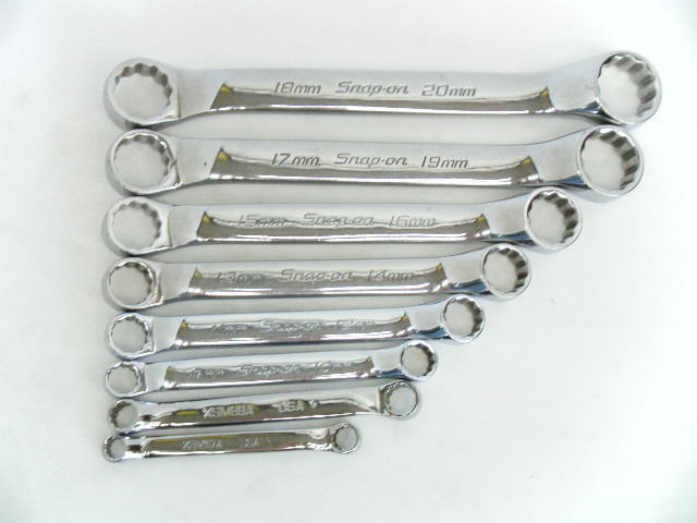 Snap-on スナップオン メガネレンチ XSMシリーズ 6mm～20mm 8本セット 中古品