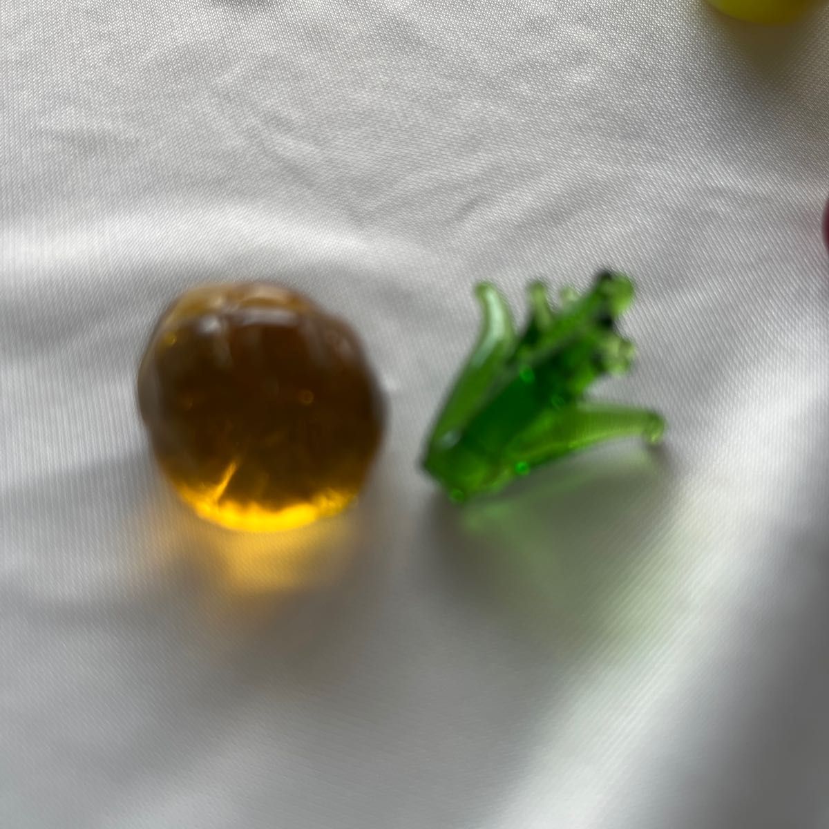 硝子細工　ガラス箸置き　フルーツ　置物　インテリア小物