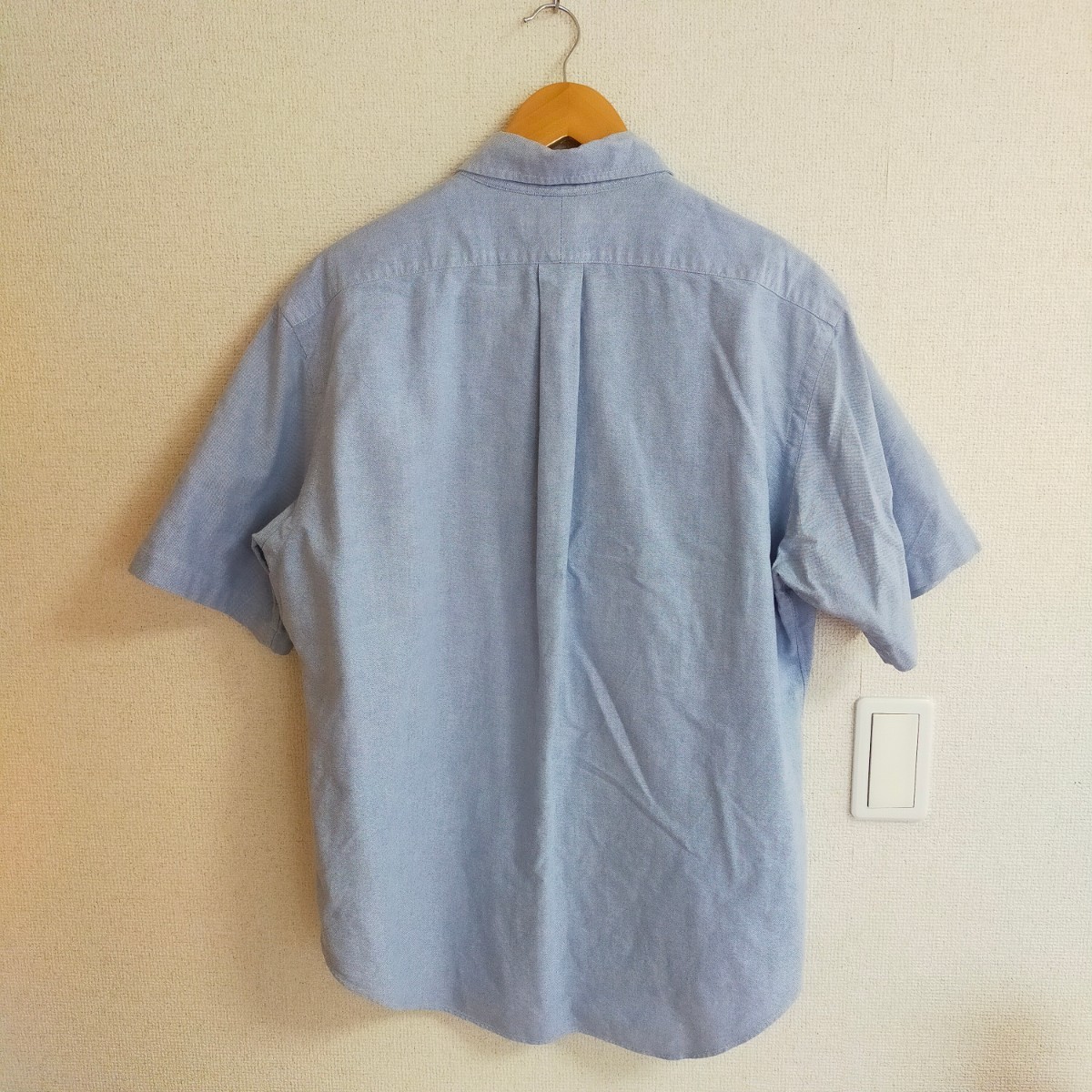 POLO RALPH LAUREN ポロ ラルフローレン ボタンダウンシャツ シャンブレーシャツ 半袖 デニム ビッグシルエット オーバーサイズ XL ブルー_画像2