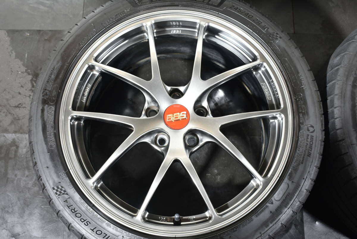 ☆BBS FORGED RI-A 18インチ☆鍛造品☆PCD112 8J +45 RI-A015☆ミシュラン PS4☆245/40R18☆アウディ A4 S4 A6 TT ベンツ Eクラス VW☆_画像4