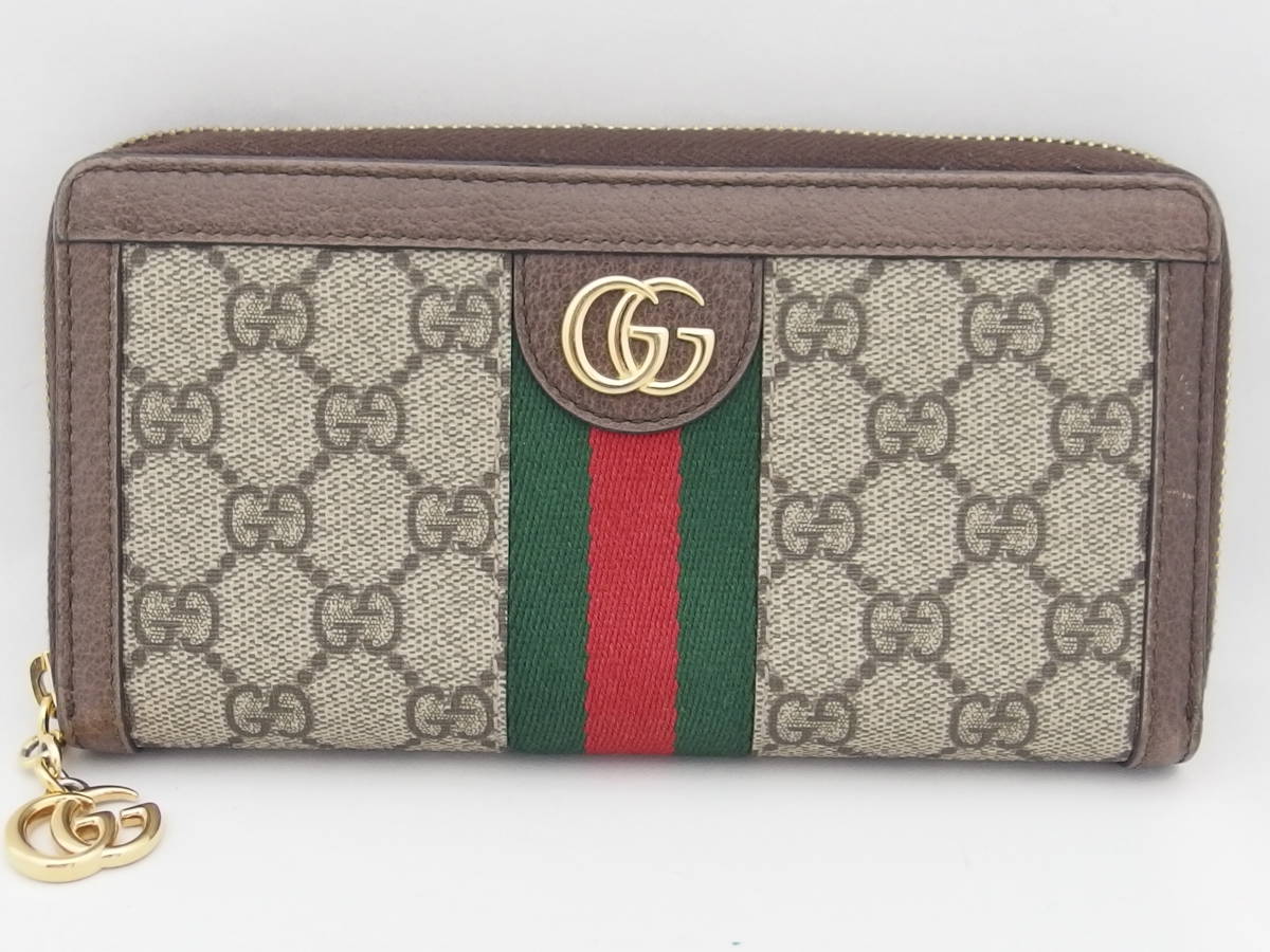 GUCCI グッチ オフディア　シェリー　523154　ジップアラウンド 長財布 /B6866_画像1